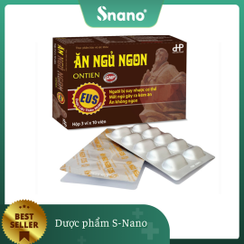 TPBVSK - Viên uống ĂN NGỦ NGON EUS DHP - Hỗ trợ tiêu hoá tốt, ăn ngon ngủ ngon (Hộp 3 vỉ x 10 viên) 