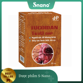 TPBVSK - Viên uống FUCOIDAN TIEUU DHP - Hỗ trợ tăng cường khả năng chống oxy hóa, tăng sức đề kháng cho người sức đề kháng kém, người tiếp xúc hóa chất, hoá trị, xạ trị gây oxy hóa cơ thể (Hộp 30 viên) - SN033