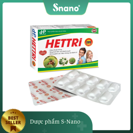 TPBVSK - Viên uống HETTRI DHP - Hỗ trợ tăng sức bền thành mạch, giảm nguy cơ bị trĩ (Hộp 3 vỉ x 10 viên)